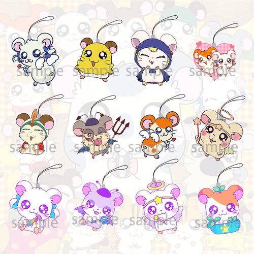 哈姆太郎可爱仓鼠周边手机链动慢卡通二次元鼠鼠装饰手机挂件