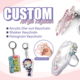 with Custom Personalized Keychain Photo定制钥匙扣 Acrylic