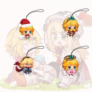 坎公骑冠剑周边手机链可爱坎特伯雷小公主像素风迷你挂件装饰吊坠