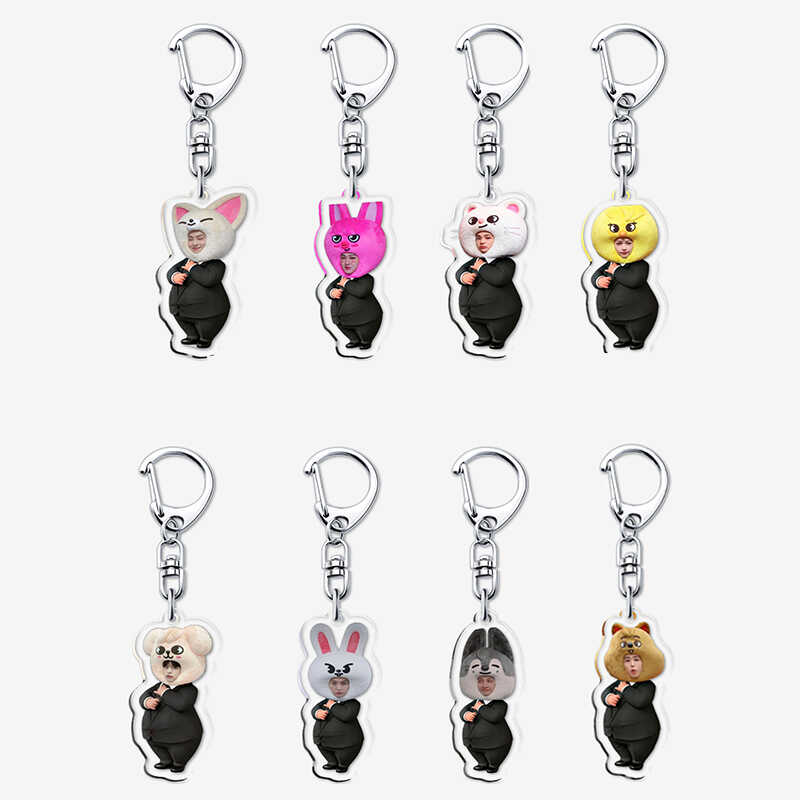 SKZOO周边Boss款亚克力钥匙链快闪玩偶李龙馥方灿狼崽卡通挂件