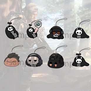 使命召唤周边手机链keegan柯尼格爪刀狗牌幽灵游戏迷你Q版挂件