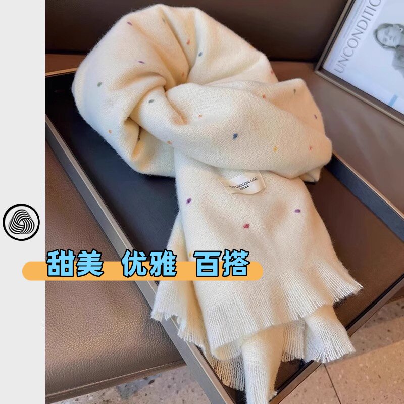 高端品质围巾女秋冬季新款加厚保暖羊绒披肩时尚百搭韩版气质围脖