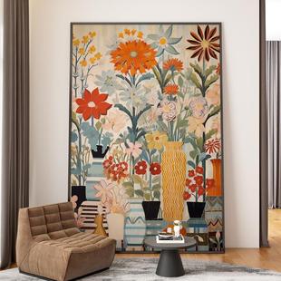 客厅挂画抽象艺术花卉过道玄关壁画轻奢餐厅卧室床头挂画 北欧风格
