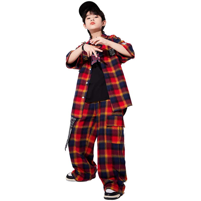 智奴比男童嘻哈街舞爵士舞演出服