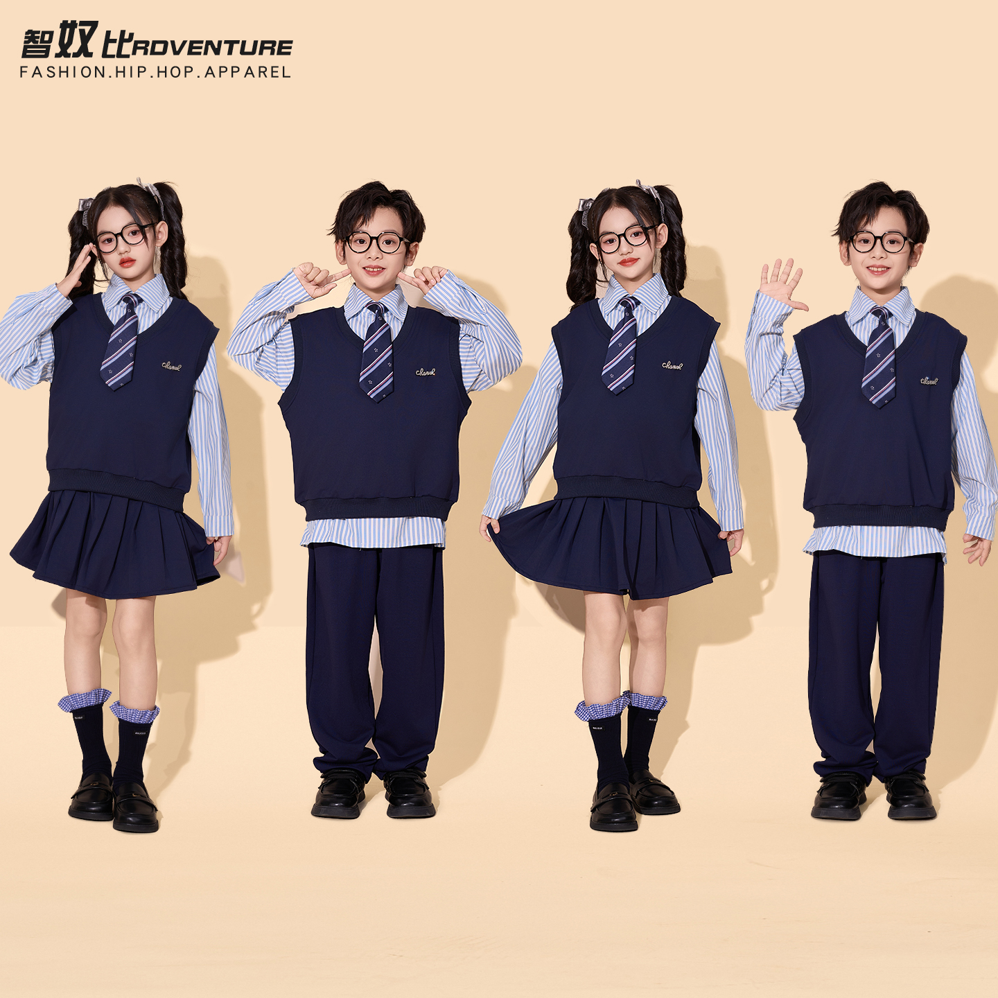儿童演出服幼儿园朗诵合唱服
