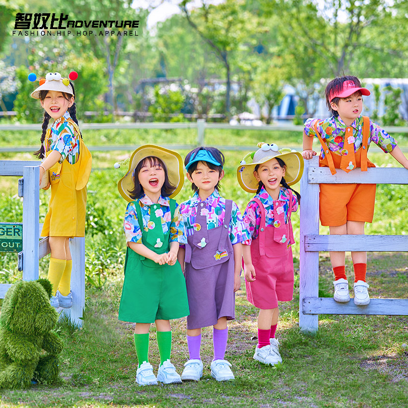 六一儿童表演服装幼儿园糖果色
