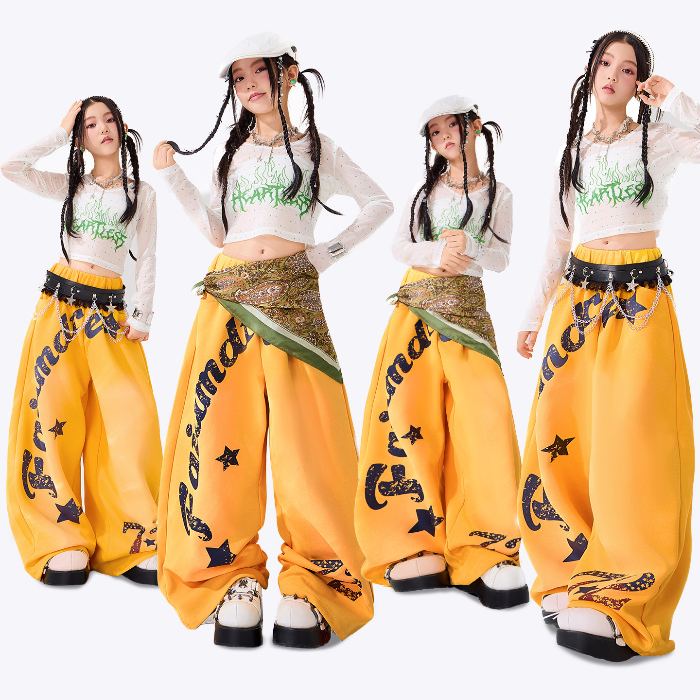 爵士舞服装女童少儿jazz舞蹈露脐