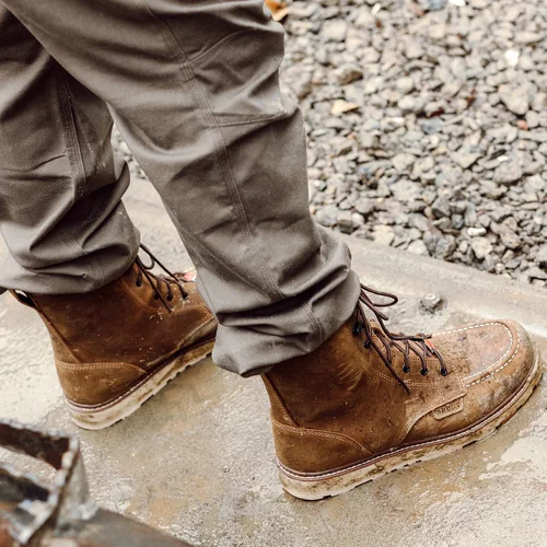 牛货!在售170刀美国咔叽户外工装靴铁头防砸牛皮耐磨防滑高帮男靴