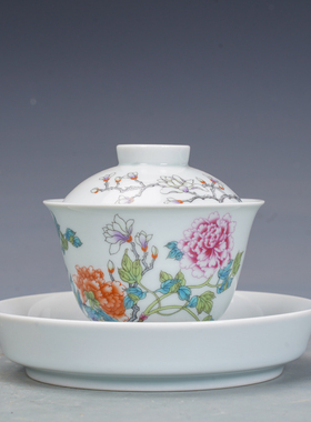 唐馨陶瓷古典盖碗景德镇