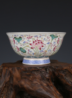 清乾隆御制描金粉彩碗仿古瓷器