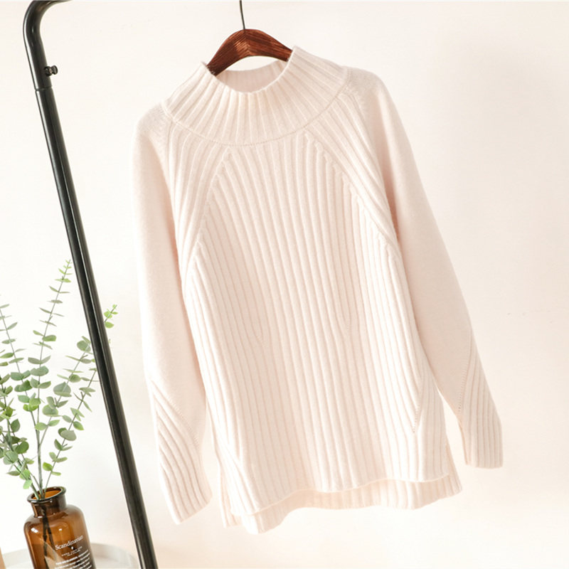 网红高领套头毛衣女秋冬新款韩版慵懒风加厚宽松小清新甜美针织衫|msdalam kategori Butik wanita / wanita, sweater - dari Buy2taobao.com untuk memberikan perkhidmatan ejen Taobao profesional membeli