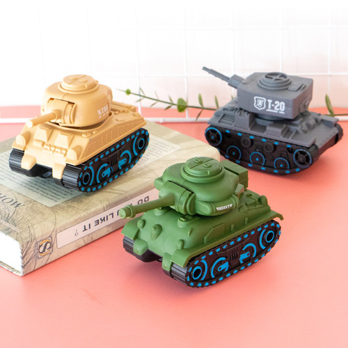 坦克按压儿童礼物玩具军事迷