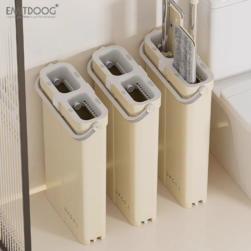 多薏米大号懒人拖把免手洗家用省力拖布一拖净干湿两用拖把桶套装