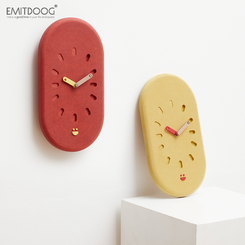EMITDOOG免打孔简约时钟表