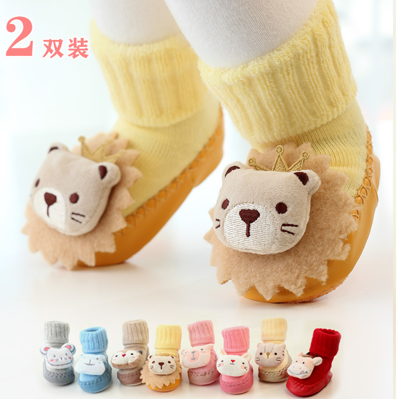防滑地板袜婴儿鞋袜子可爱秋冬季