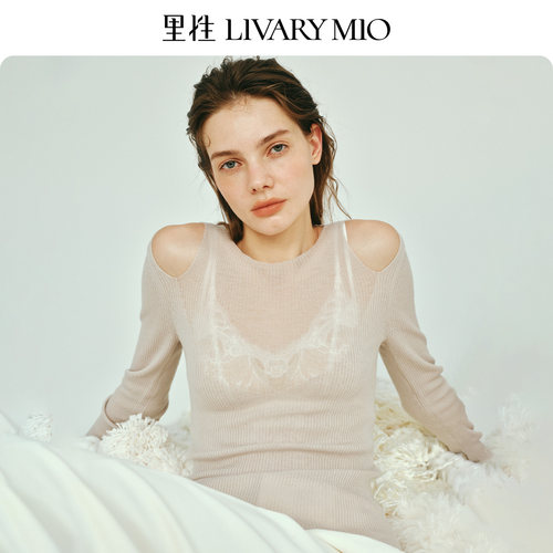 【明星同款】里性 LIVARY MIO 追光绵羊毛衫上衣微透针织衫保暖衣