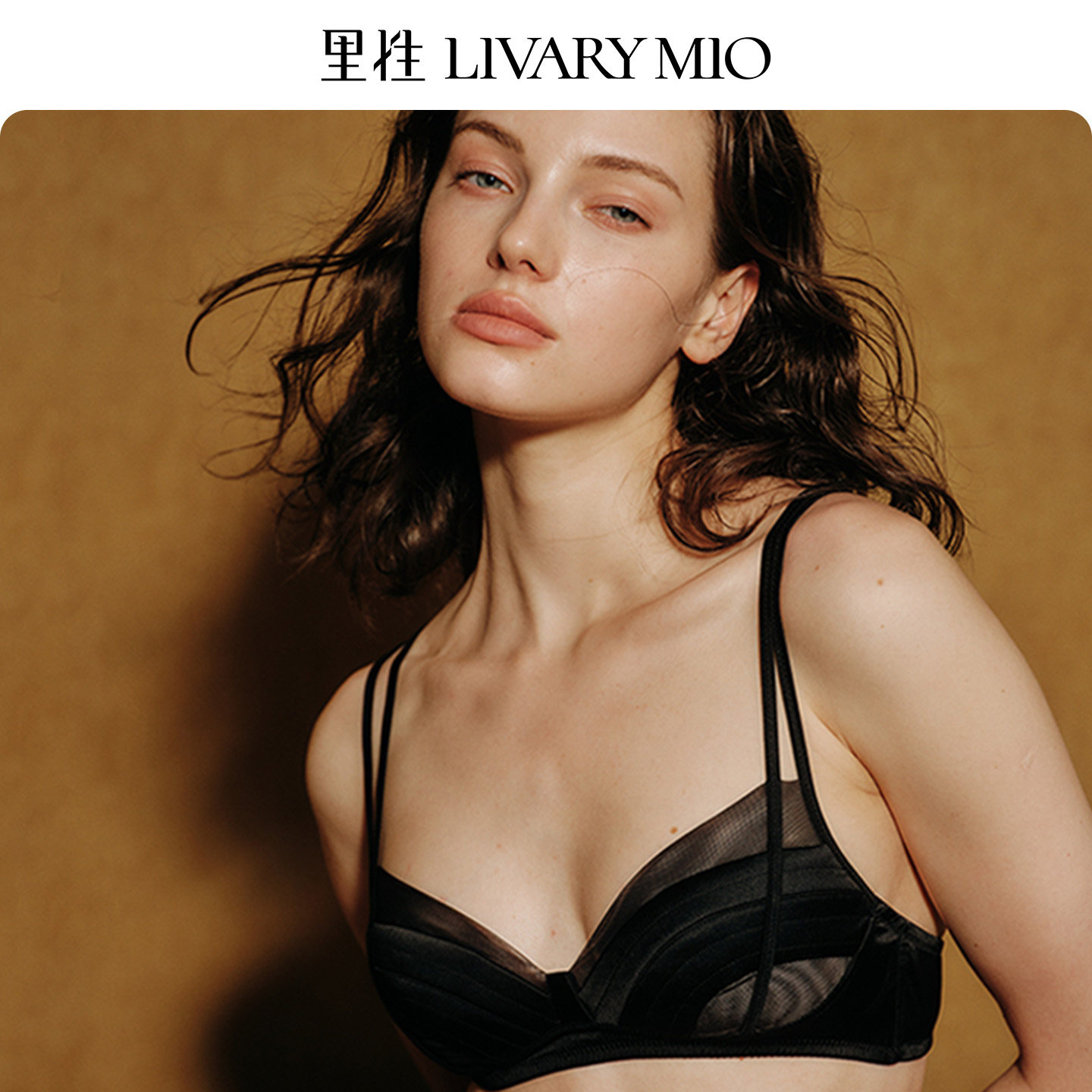 里性 LIVARY MIO 海贝-Shell真丝文胸网纱拼接绗缝轻薄无钢圈内衣