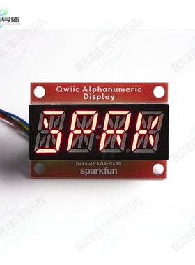 COM-16916[开发板QWIIC ALPHANUMERIC DISPLAY RED】