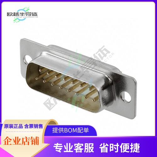 40-9715M【CONN D-SUB PLUG 15POS SLDR CUP】