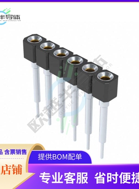 316-43-106-41-007000【CONN SOCKET 6POS 0.1 GOLD PCB】