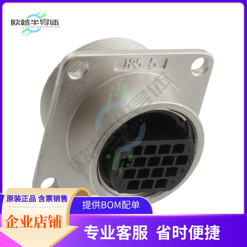 JR21RK-16PC【CONN RCPT HSNG MALE 16POS PNL MT】