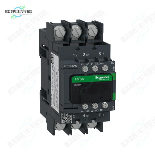 LC1D50A6BBE[继电器TESYS CONT 3P 50A AC3 NO+NC 24V]