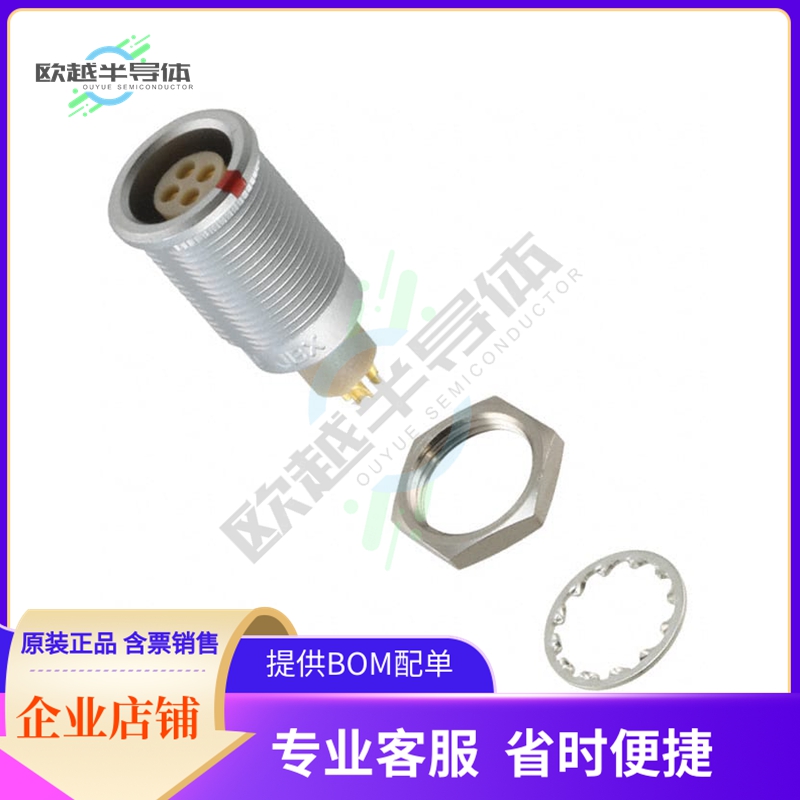 JBXER0G04FSSDSR【CONN RCPT FMALE 4P GOLD SLDR CUP】