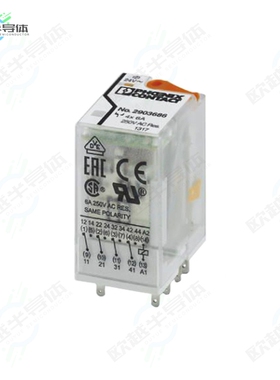 2903686[继电器RELAY GEN PURPOSE 4PDT 6A 24V]