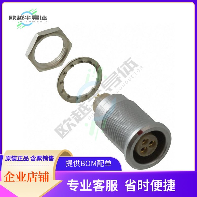 EGG.0B.303.CLL【CONN RCPT FMALE 3P GOLD SLDR CUP】