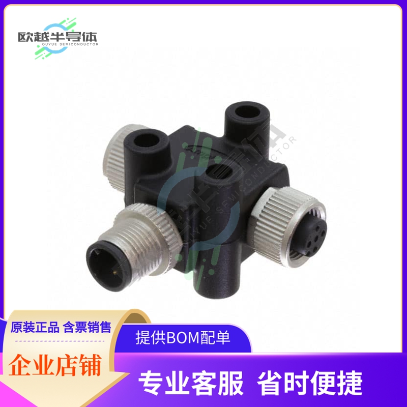 TA-A03M-A03F-A03F-01【CONN T-ADPT 3P-3/3P M-F/F INLINE】