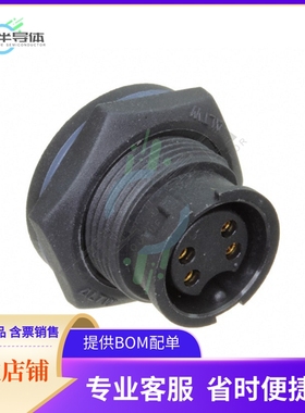 ABD-04PMFS-LC7001【CONN RCPT FMALE 4P GOLD SLDR CUP】