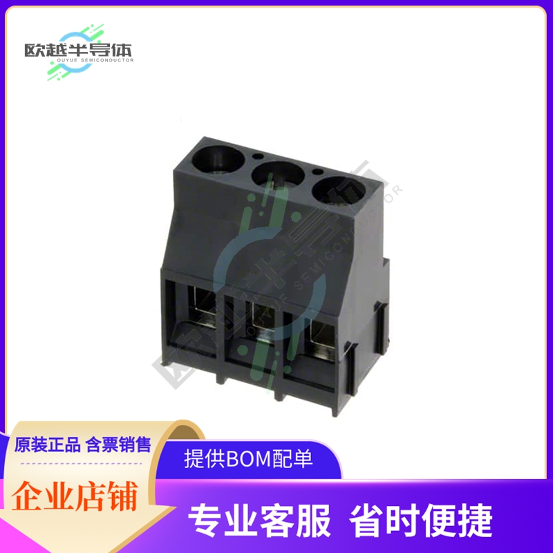 393800103【TERM BLK 3P SIDE ENT 6.35MM PCB】