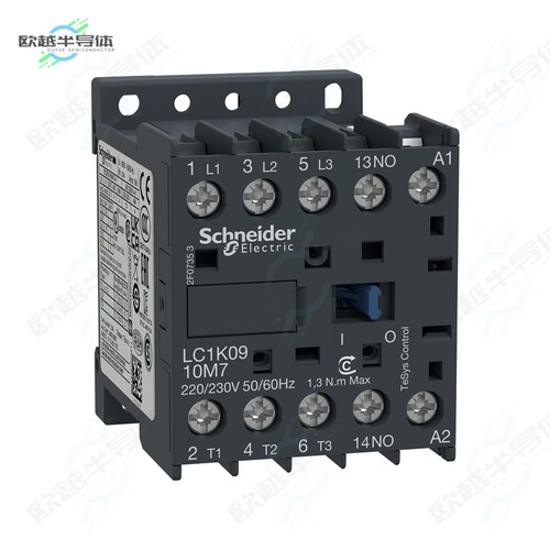 LC1K0910M7[继电器CONTACTOR 9A AC3 4KW 1NO 220VAC]