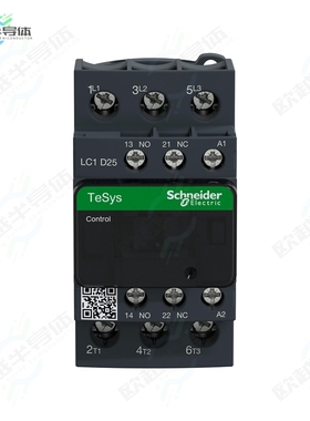 LC1D25E7[继电器TESYS3P CTR 25A AC3 11KW1NO1NC48]