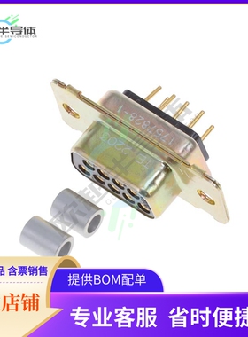 1757828-1【CONN D-SUB RCPT 9POS VERT SLDR】