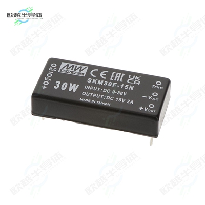 SKM30F-15N[电源模块30W;  9-36VIN;  15VOUT @2.00A,2 ]