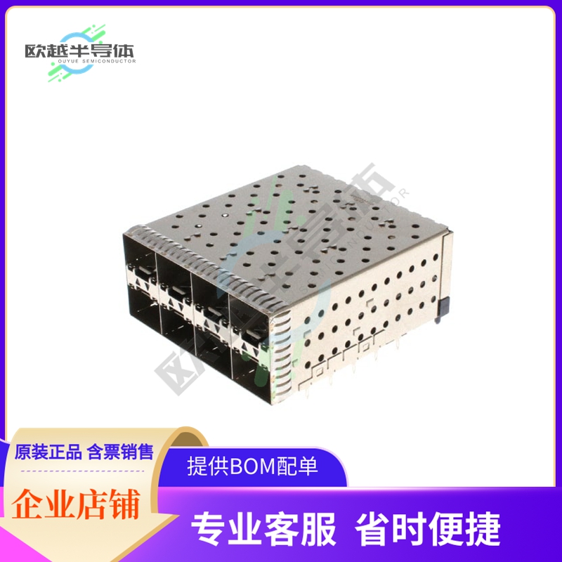 2007394-6【CONN SFP+ RCP W/CAGE 2X4 160P RA】