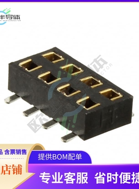 M22-6360442【CONN RCPT 8POS 0.079 GOLD SMD】