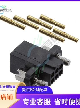 M80-4650605【CONN RCPT 6POS CRIMP 22AWG GOLD】