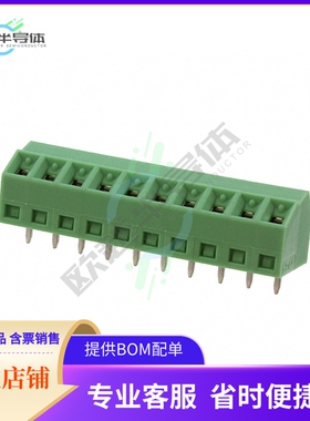 1728365【TERM BLK 10POS 55DEG 3.81MM PCB】