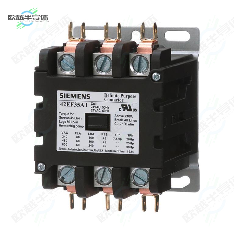 42EF35AJ[继电器CONTACTOR, 42DP,60A,3P,OPEN,24V]