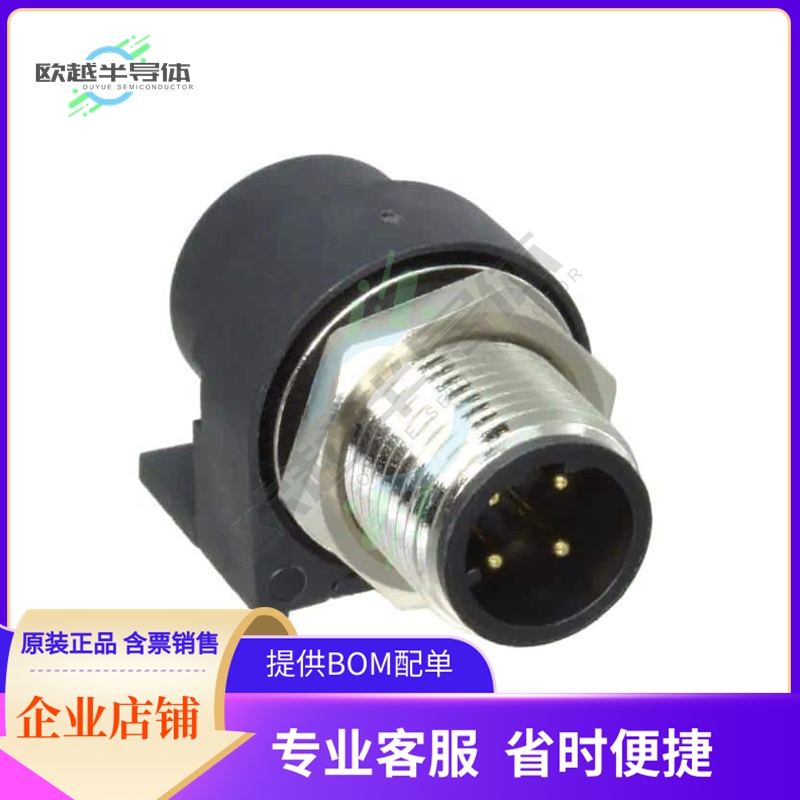 861-D04-11SR004【M12 4P D-CODE MALE RA PCB SS SHE】