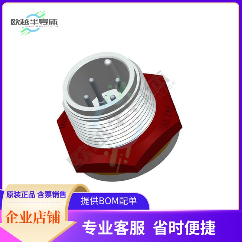 ABD-04PMMS-SC7001【CONN RCPT MALE 4P GOLD SLDR CUP】