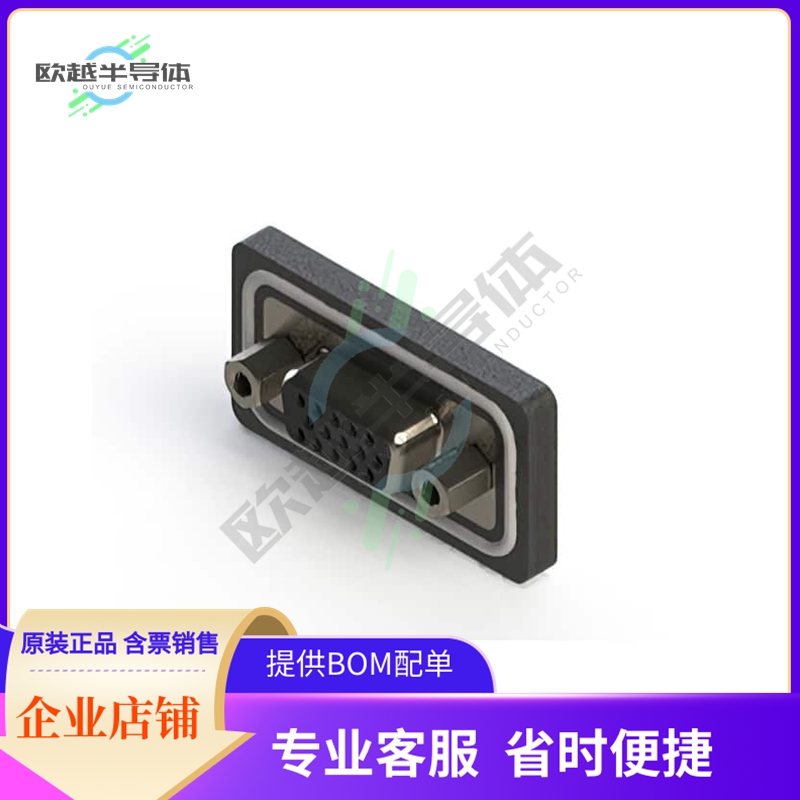 638-W15-221-012【CONN D-SUB HD RCPT 15POS PNL MNT】