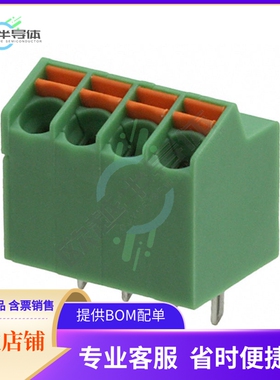1752120【TERM BLOCK 4POS 25DEG 3.5MM PCB】