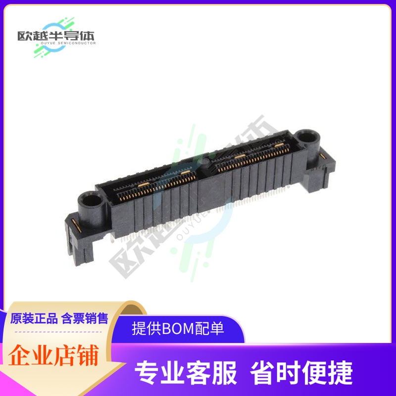 QFS-052-01-SL-D-EM2【CONN RCPT 104POS EDGE MNT GOLD】