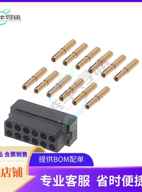 M80-8891205【CONN RCPT 12POS CRIMP 22AWG GOLD】