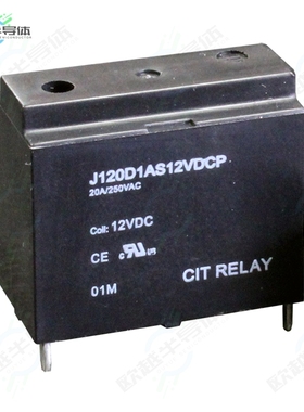 J120D1AS12VDCP[继电器RELAY GEN PURPOSE SPST 20A 12V]