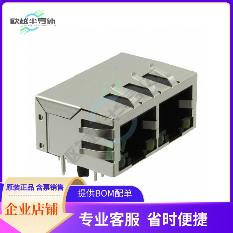 JXD0-2015NL【CONN JACK 2PORT 1000 BASE-T PCB】