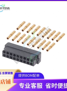 M80-8891805【CONN RCPT 18POS CRIMP 22AWG GOLD】